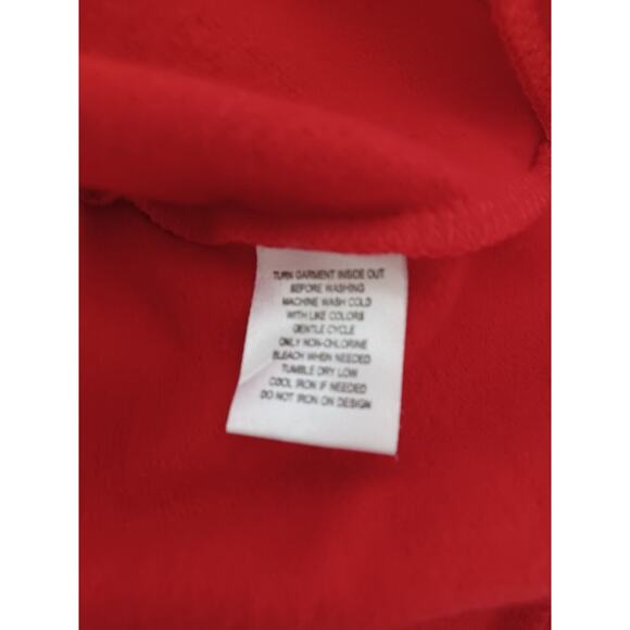 Authentic DISNEY Mickey Mouse Red Hoodie Sweatshirt Women's Medium 100% cotton - Picture 8 of 8